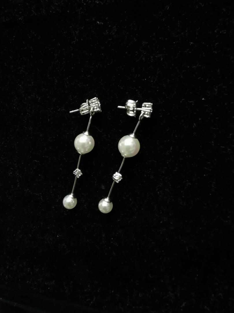 Majorica pearl earrings, Women's 