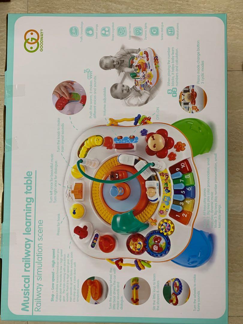 musical railway learning table
