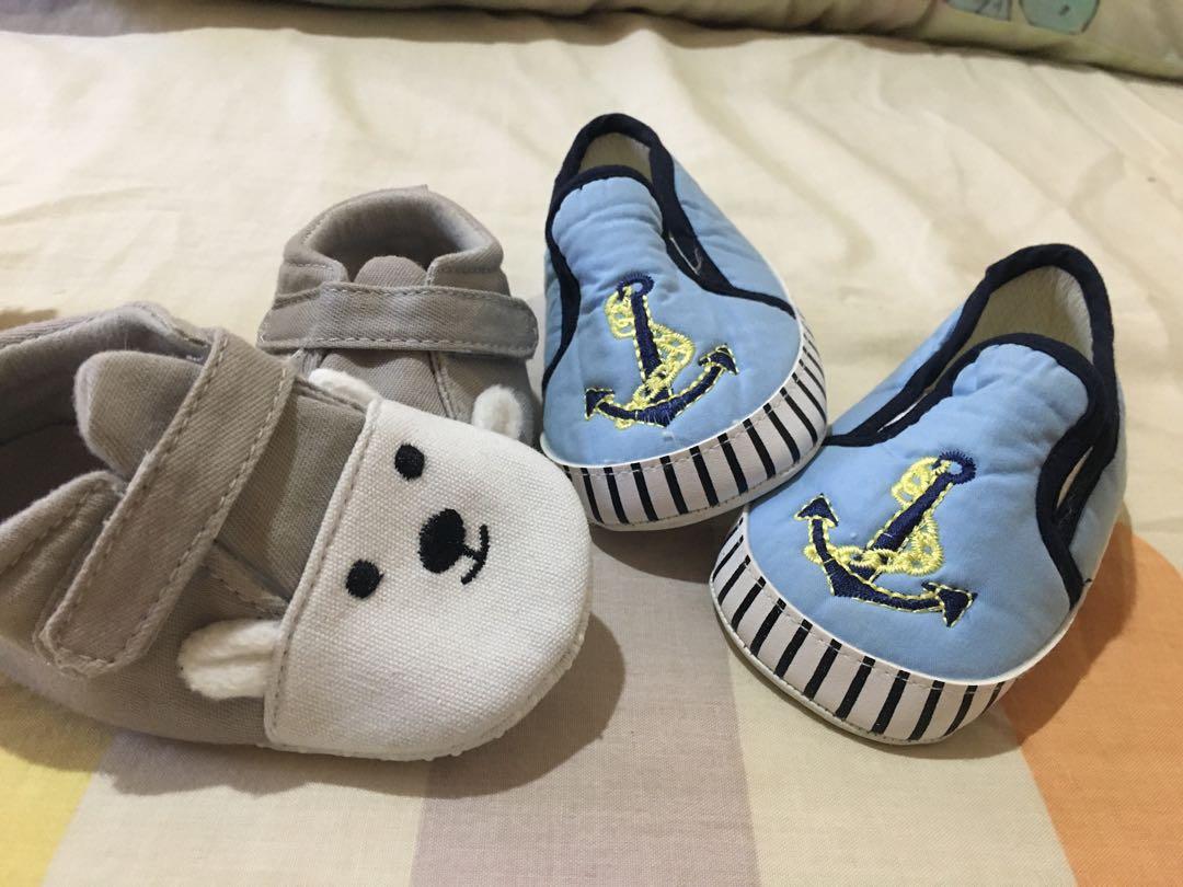 New born baby shoes (Category: Babies & Kids Fashion) located in Cavite. Submitted by declutteriangmumma (Listing ID 1013162029, Image 1). Description: Almost new. Once lang nagamit. 80 per pair 150 for two pairs .