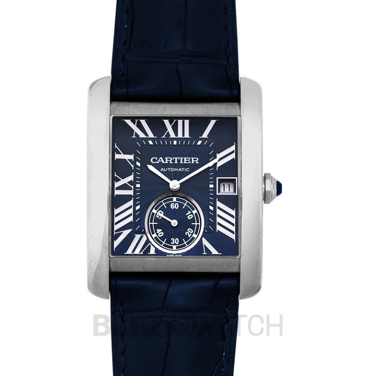 Cartier tank mc blue discount
