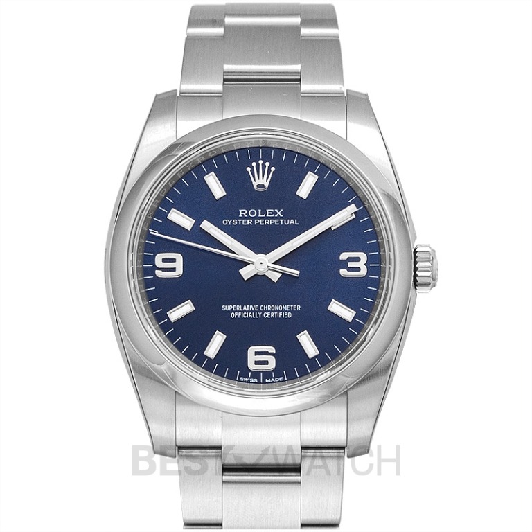 rolex oyster perpetual 34 blue