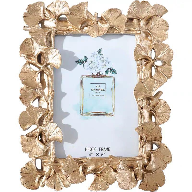 Nordic Gold Leave Photo Frame 6”x4”, Furniture & Home Living, Home ...