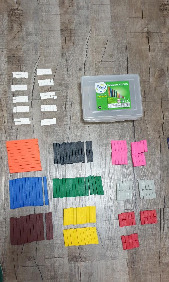 Number sticks teaching aid number game for children, Hobbies & Toys ...