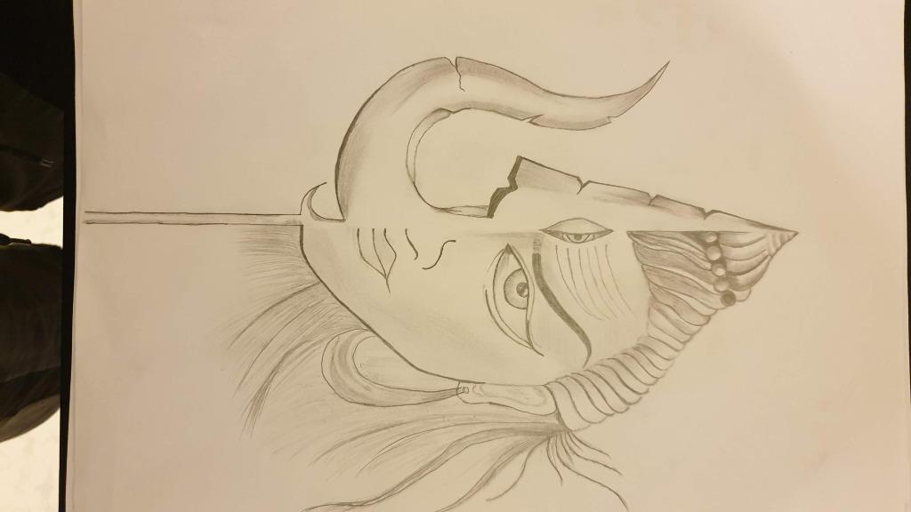 Pencil Drawing That Describes Gender Equality Portraying Lord Shiva Sakthi Design Craft Art Prints On Carousell Karuppu sami is also worshipped in trinidad and tobago, guyana, suriname, guadeloupe, and martinique under the name dee baba, sangili karuppan, or sangani baba. pencil drawing that describes gender equality portraying lord shiva sakthi