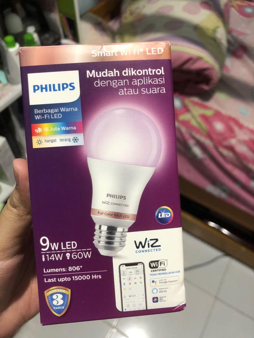 Philips Lampu Smart Wifi Led 9w Warna Warni Perabotan Rumah Di Carousell