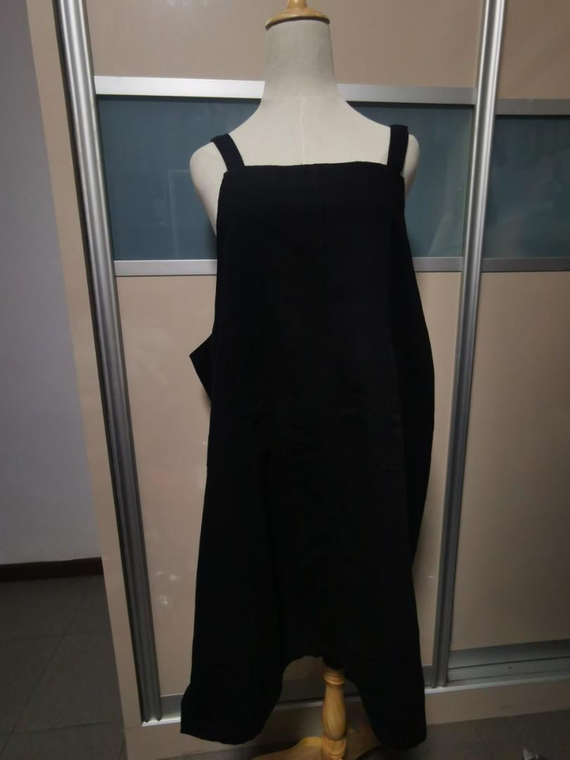 black denim pinafore dress plus size