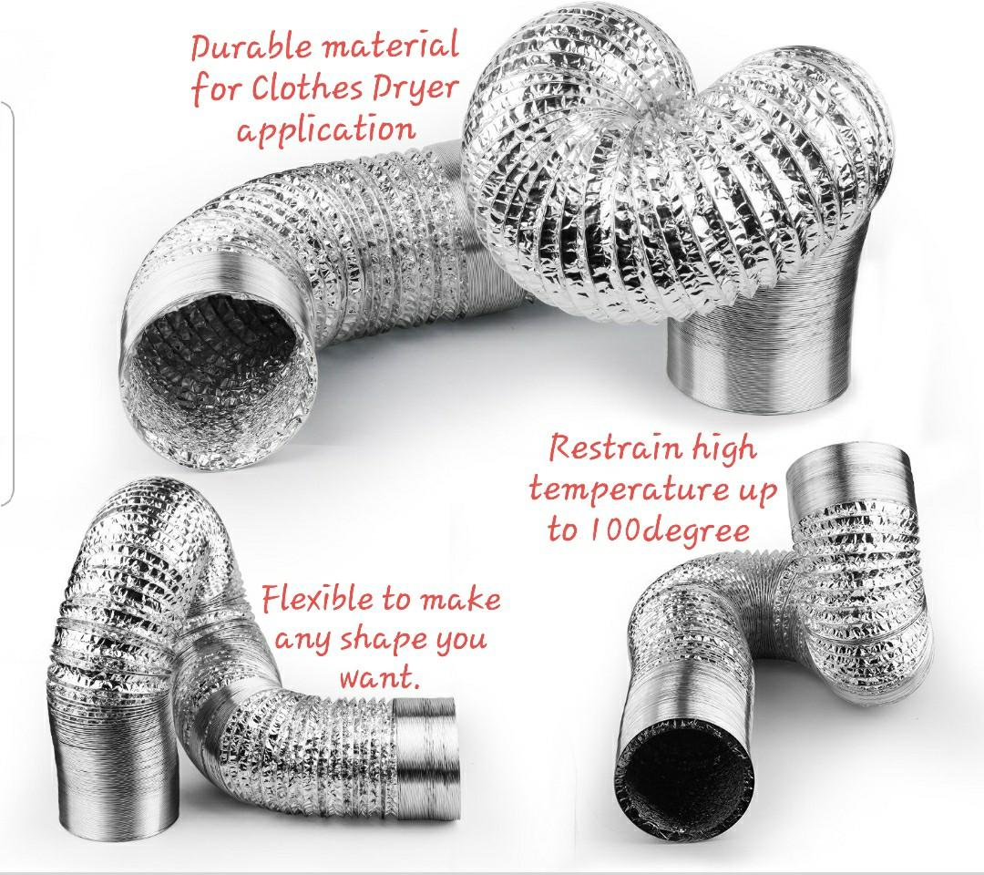 Dryer Vent Hose Aluminum Pipe Duct Portable Aircon Hood Everything Else On Carousell