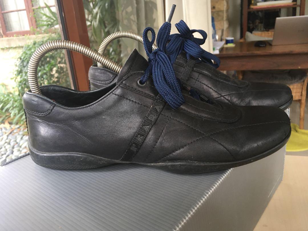 prada nappa leather sneakers