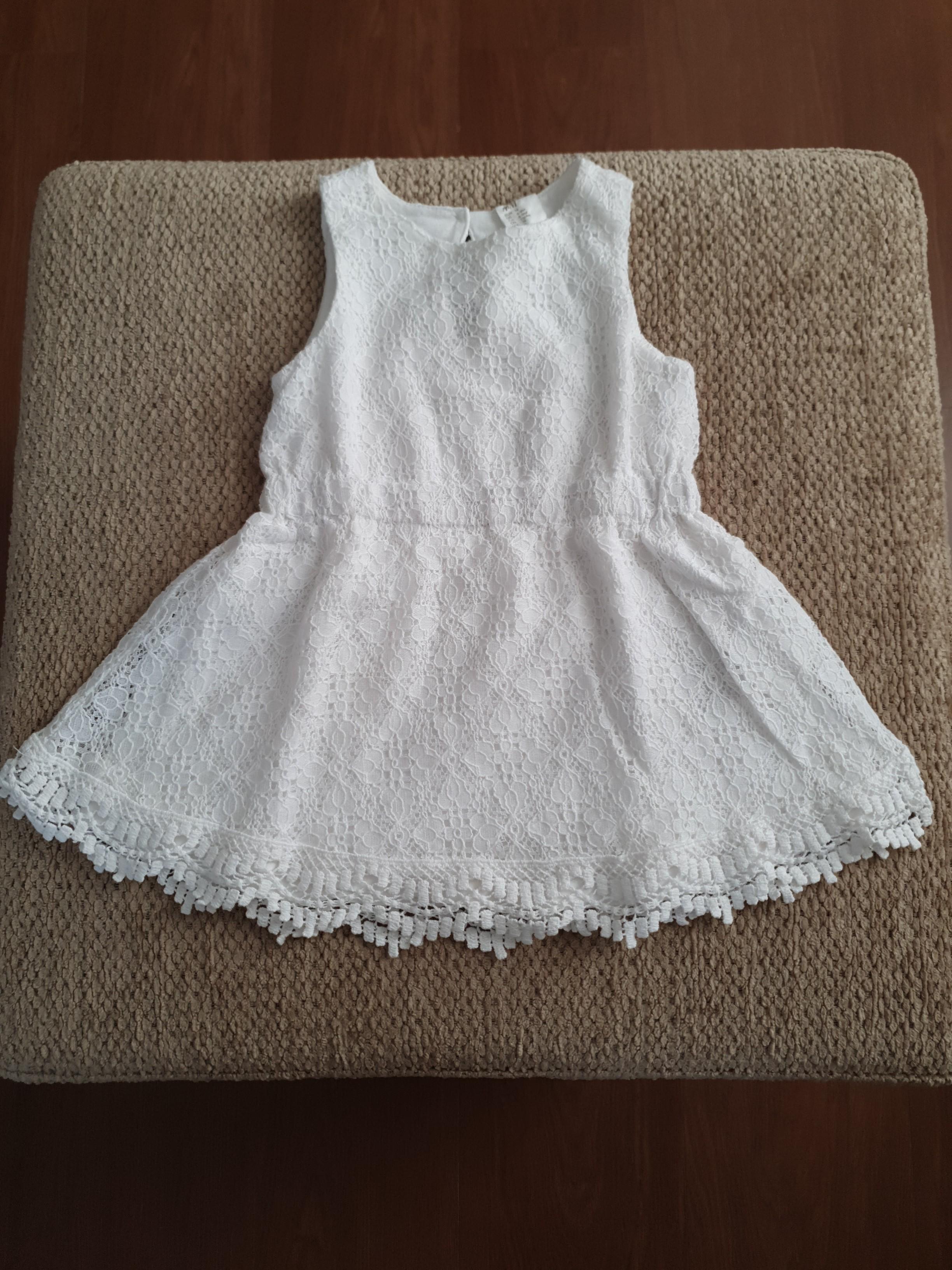Preloved H M Baby White Lace Dress Bayi Anak Baju Bayi Di Carousell