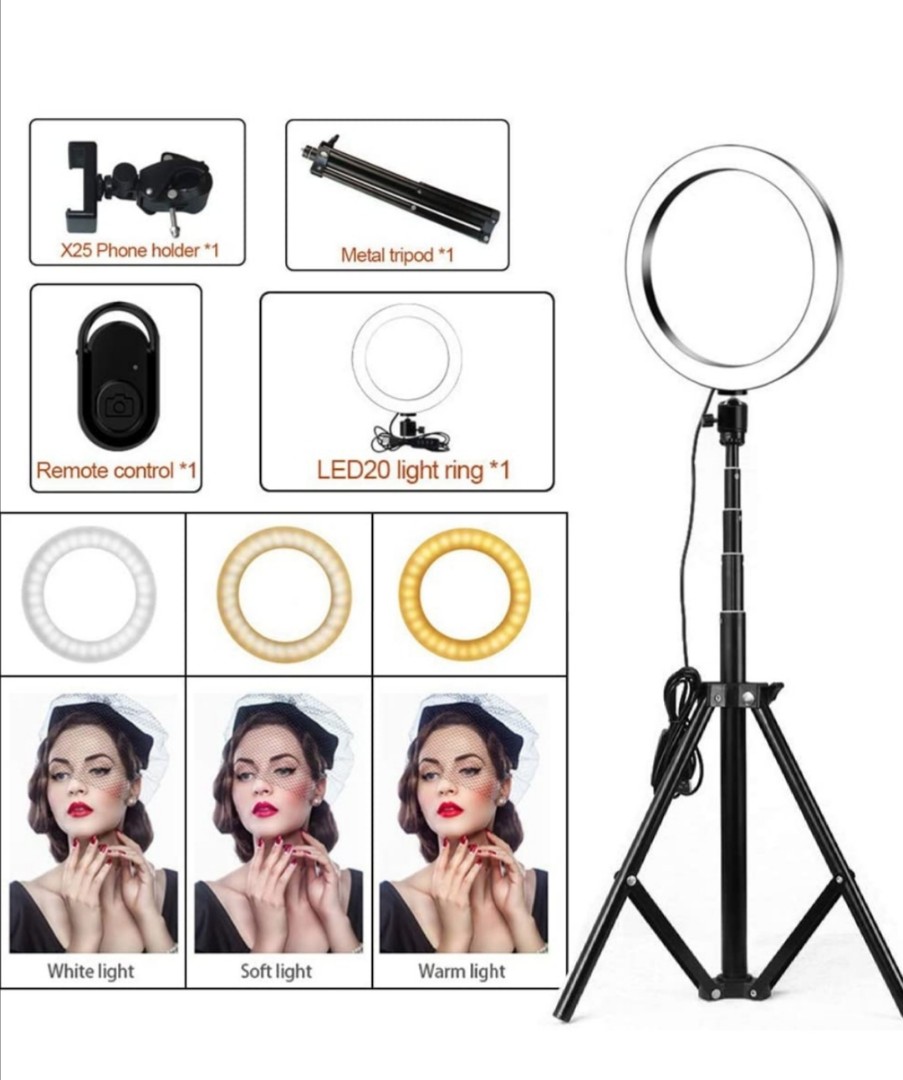 Professional Studio Ringlights 26cm with cp holder