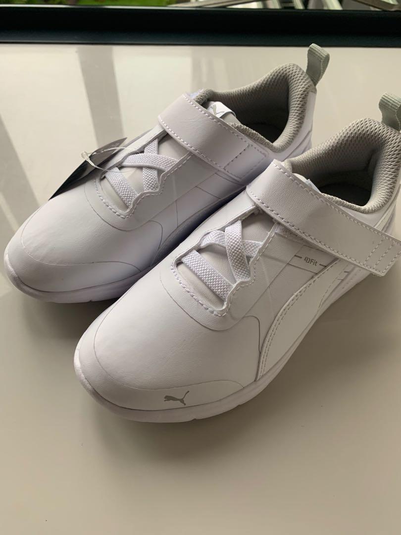 puma white school shoes