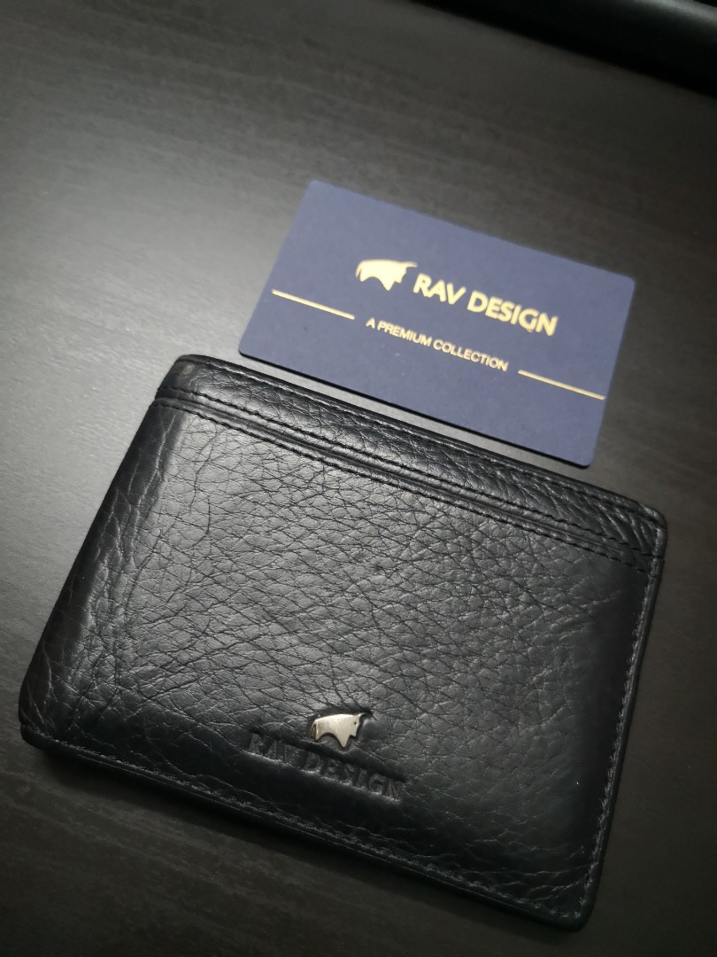 RAV Design Wallet Black Genuine Leather