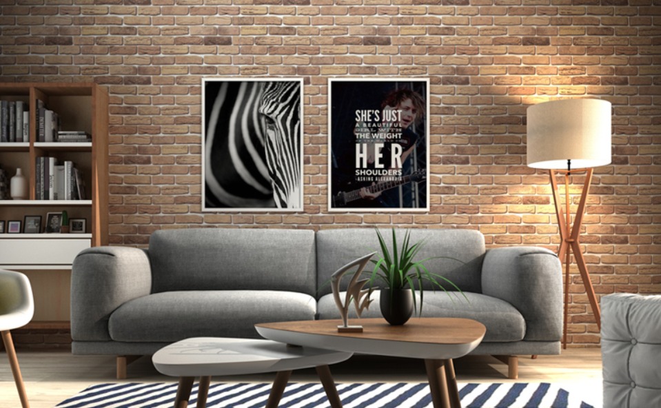 Realistic Brick Wallpaper Wall Sticker Decal Home Decor Furniture