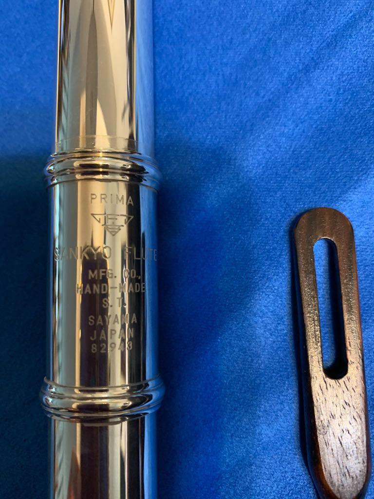 SANKYO PROFESSIONAL 925 SILVER FLUTE S601B SOLDERED TONE HOLE