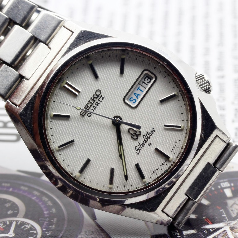 Seiko silver wave quartz hotsell