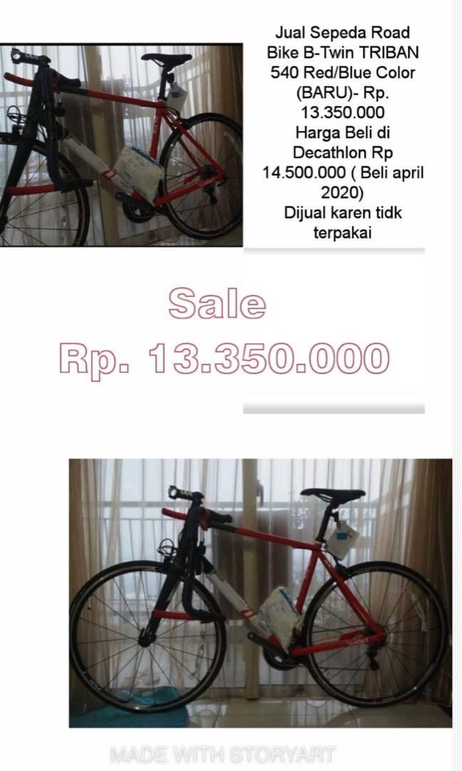 Sepeda Road Bike B Twin Triban 540 Decathlon Olah Raga Sepeda Di Carousell