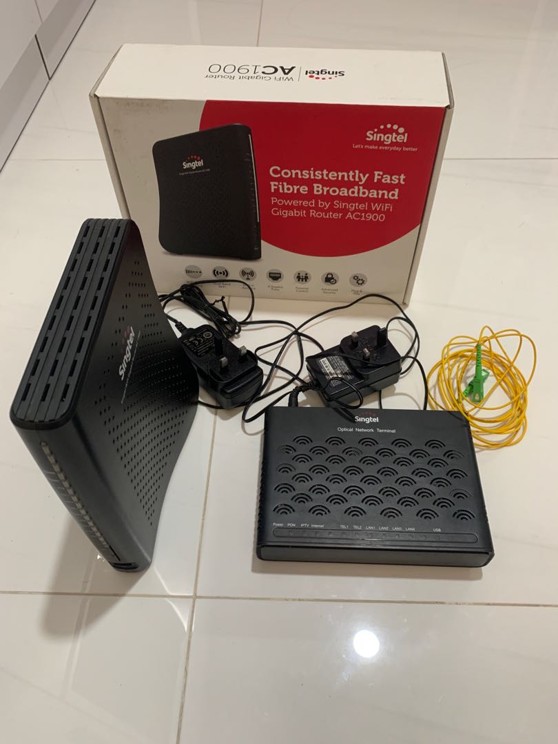 Singtel Router with ONT, Computers & Tech, Parts & Accessories ...
