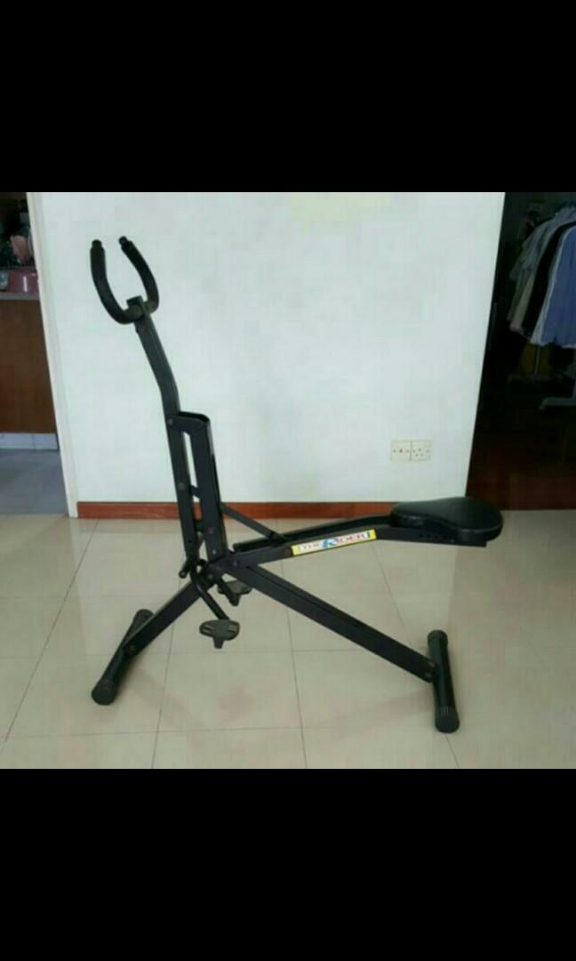 Slim Home Use Self Support Sport Rider Exercise Machine