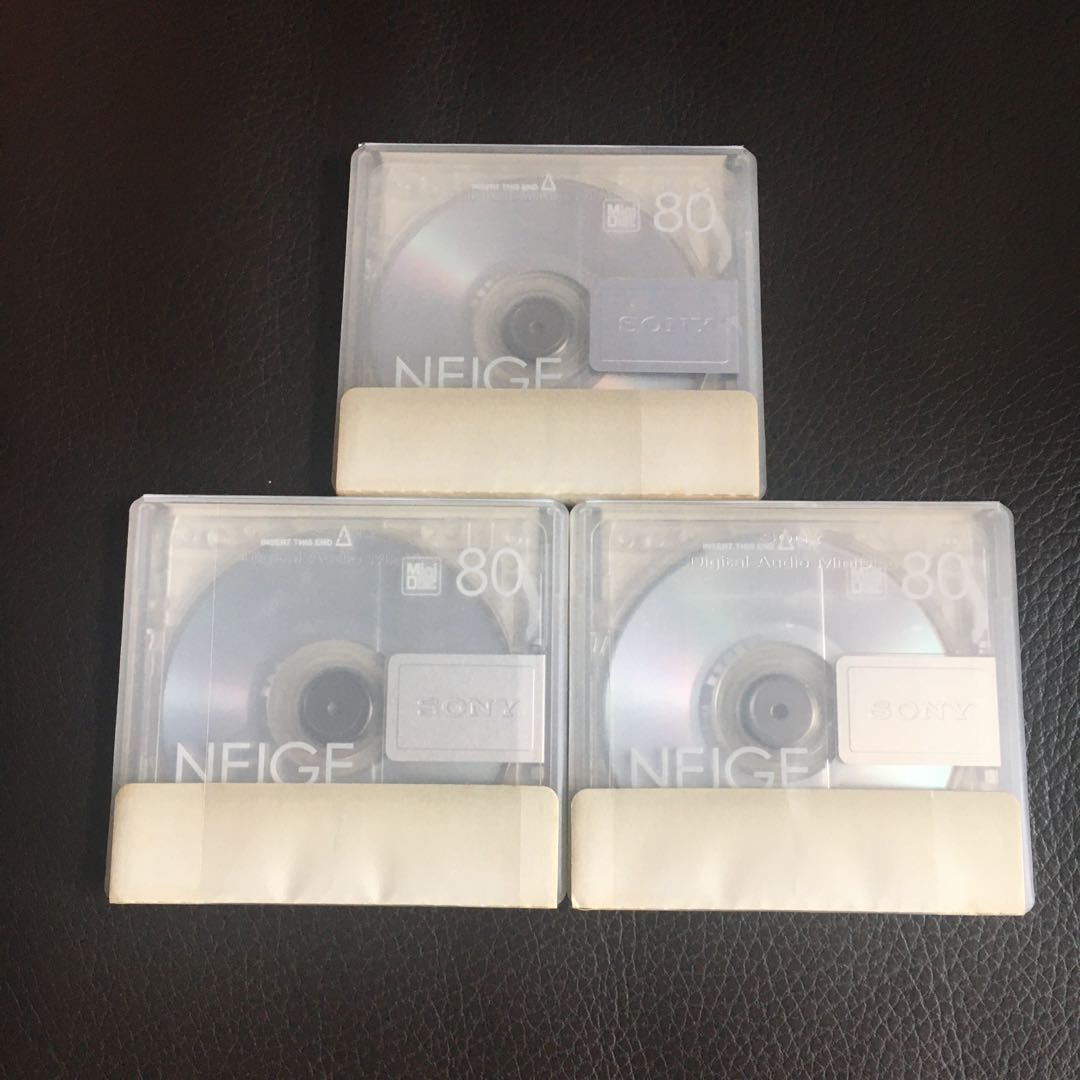 SONY Mini Disc (MD) 80 min x 3隻, 音樂樂器 & 配件, CD's, DVD's, & Other Media