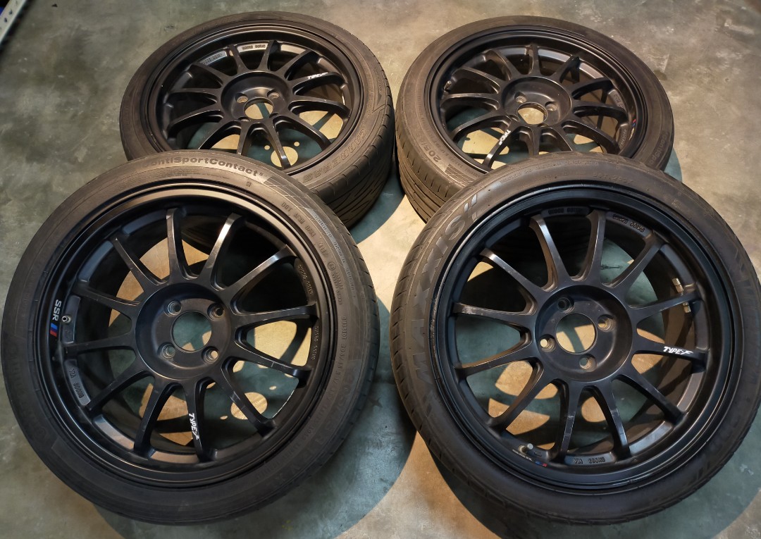 Sport Rim 17 Inch Ssr Type F Siap Tayar Wira Satria Myvi Alza Almera Vios City Spectra Jazz Yaris Auto Accessories On Carousell