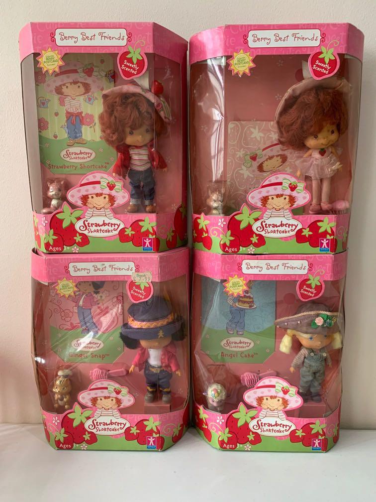 Strawberry Shortcake Berry Best Friends Lot Of 4 Toys Games Bricks Figurines On Carousell Strawberry shortcake is a cartoon character originally used in greeting cards published by american greetings, but who was later expanded to include dolls, posters, and other products. strawberry shortcake berry best friends lot of 4
