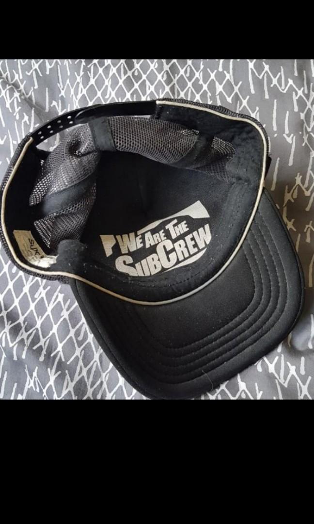 Subcrew cap (Category: Caps & Hats) located in Singapore. Submitted by f.torres (Listing ID 1013148536, Image 2). Description: Limited qty being produced Used but condition is still fine No stains or tears, been stored inside my wardrobe as collector item until now decide to let go cause wont forsee myself wearing this anymore. What u see is what u get for this super rare design One of the most popular design among all subcrew cap.