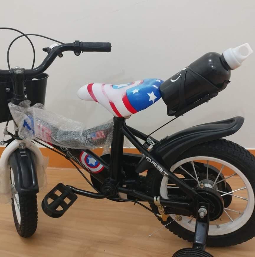 Captain america bike with training wheels top