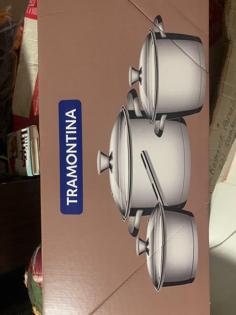 tramontina cookware set (Category: Spice & Seasoning) located in Manila. Submitted by simplyameerah (Listing ID 1013376140, Image 2). Description: tramontina cookware set with cover good investment in terms of durability.
