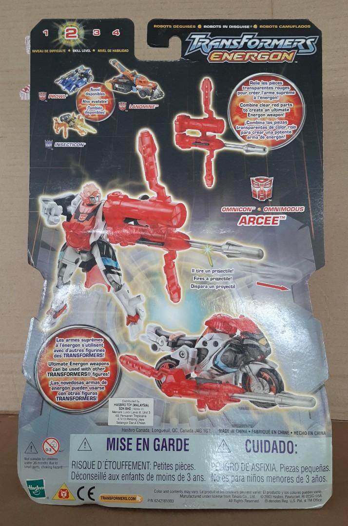 Transformers Energon ARCEE Deluxe Class Figure, Hobbies & Toys, Toys