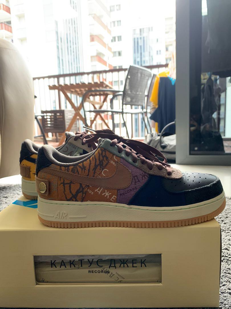 travis scott air force 1 fossil