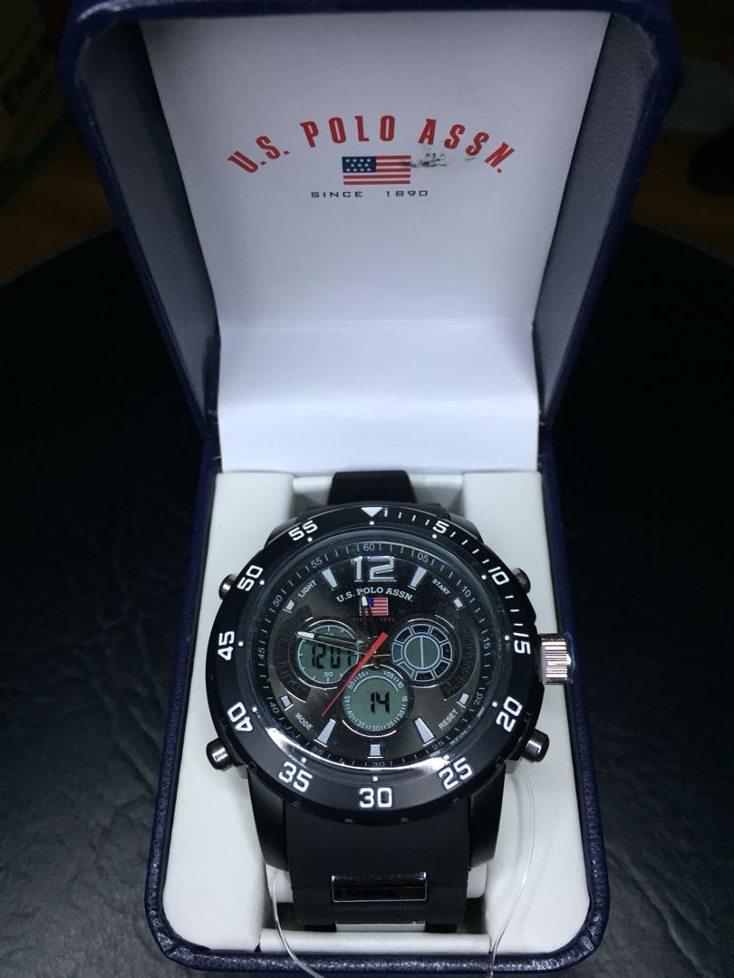 us polo assn analog digital watch instructions