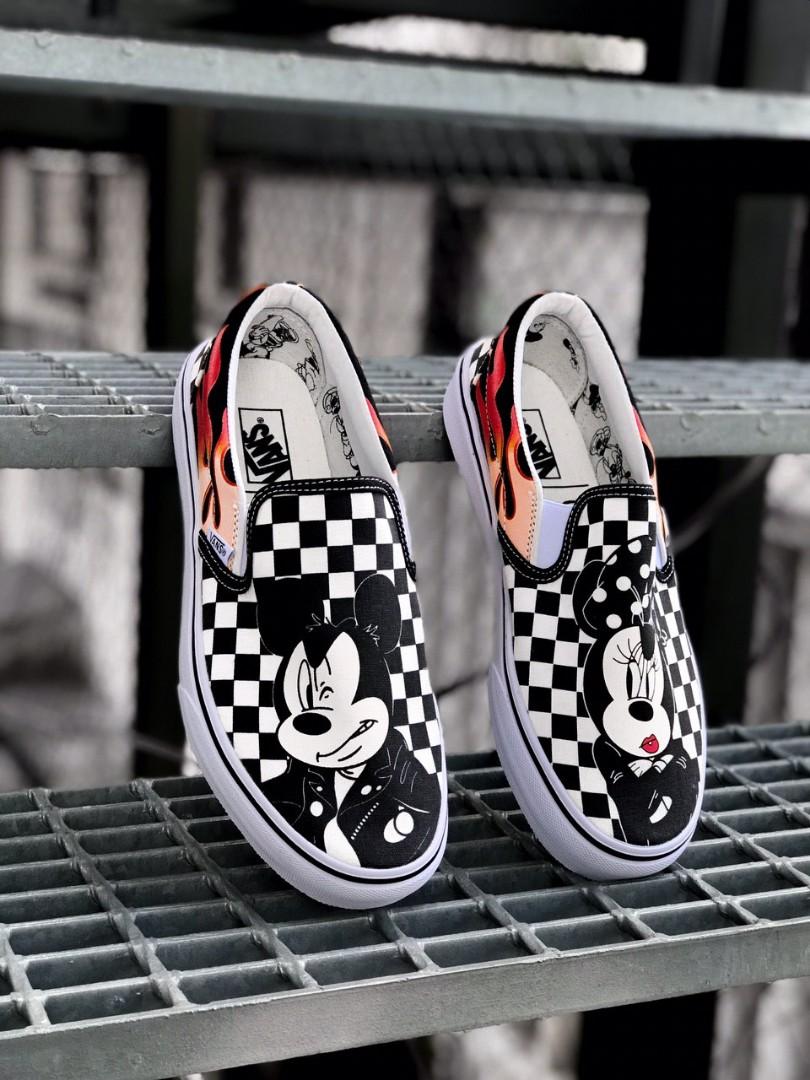 Vans Slip On X Mickey Mouse Men s Fashion Footwear Sneakers on