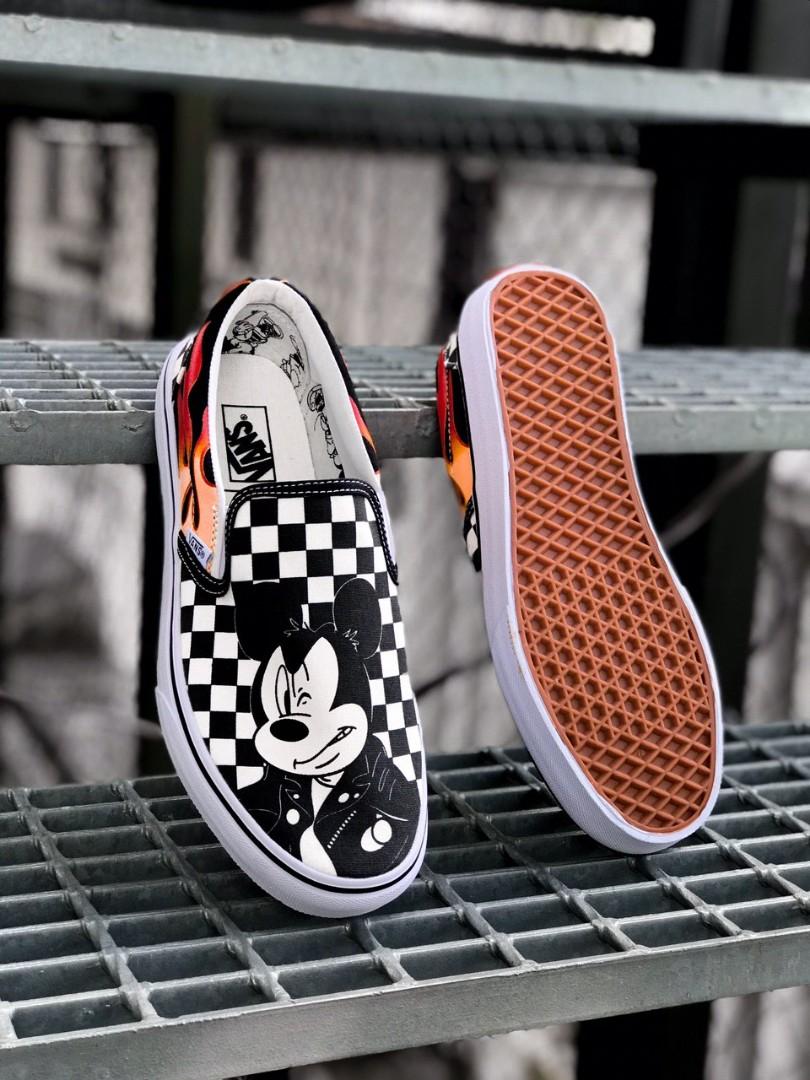 Checkerboard mickey sales mouse vans