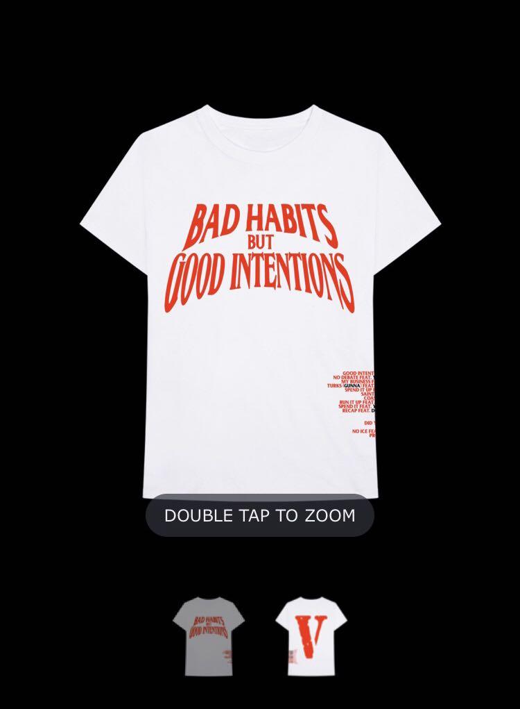 bad habits but good intentions shirt