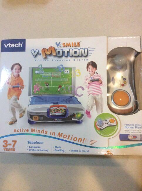 V-Motion Active Learning System (Category: Infant Playtime) located in San Juan City. Submitted by limandreww (Listing ID 1013138565, Image 1). Description: V-Motion Active Learning System Slightly Used 650 pesos only!! negotiable comes with free dora and mickey mouse games! what you see is what you get .