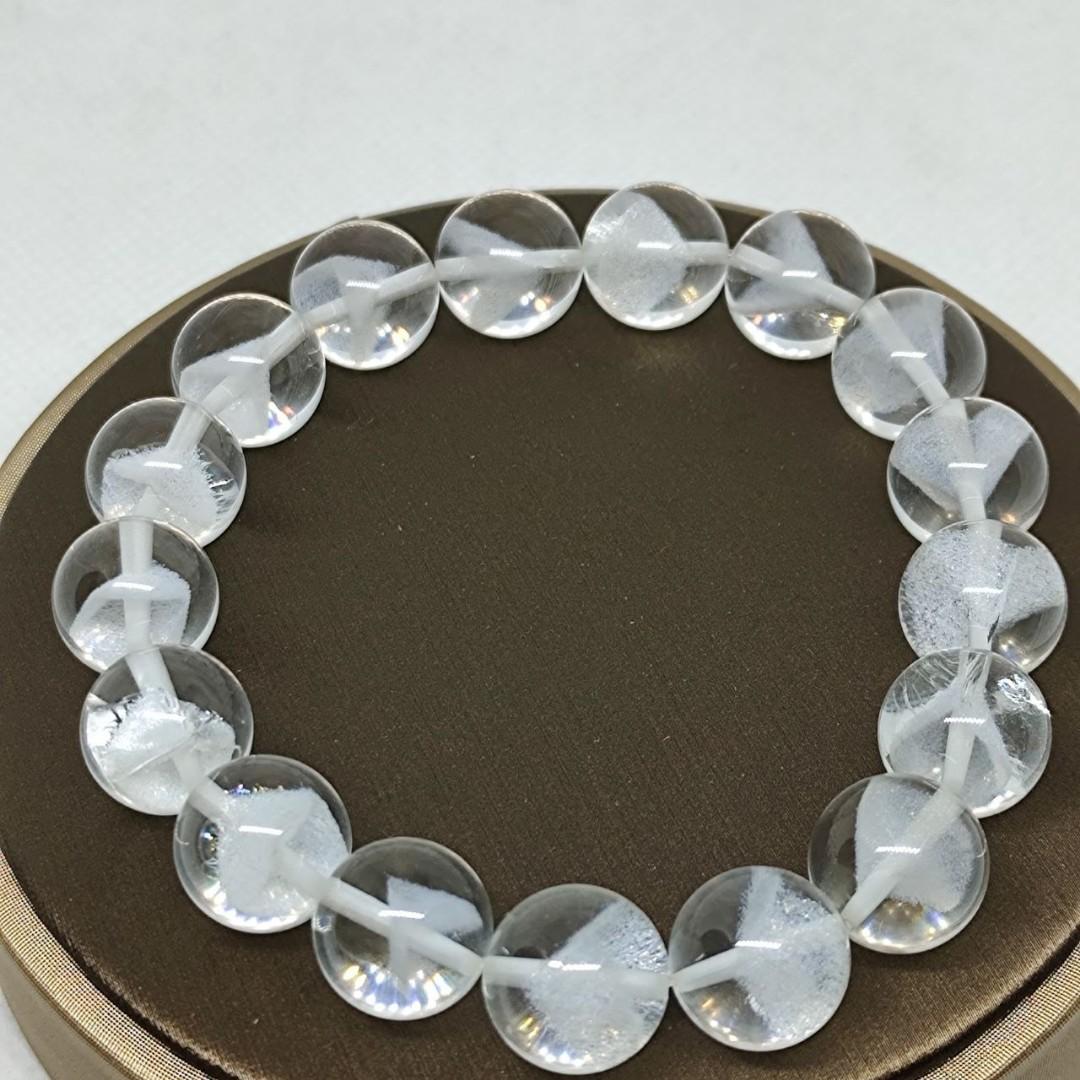 White Phantom Pyramid Bracelet 12.7mm Women s
