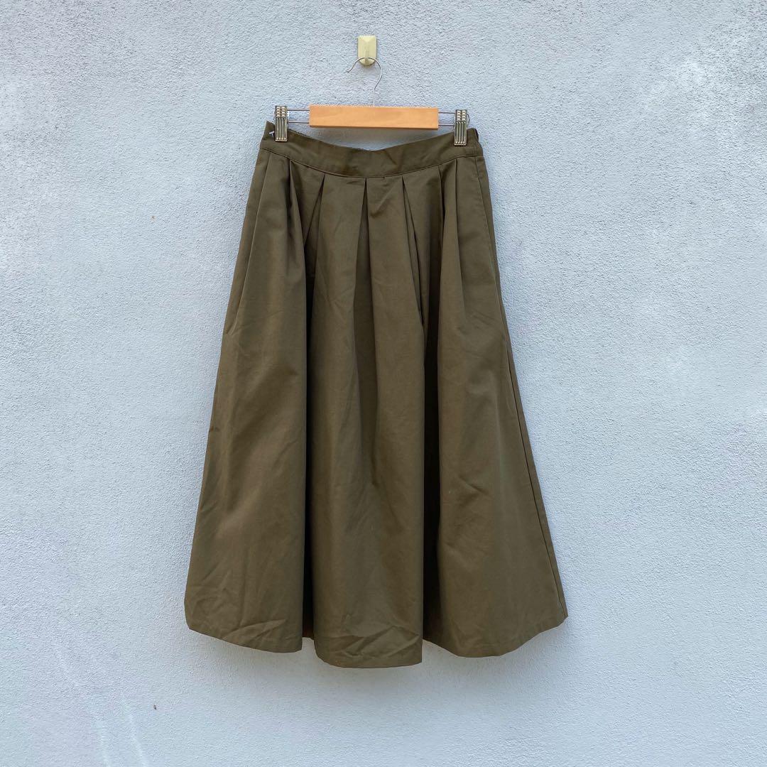 army maxi skirt