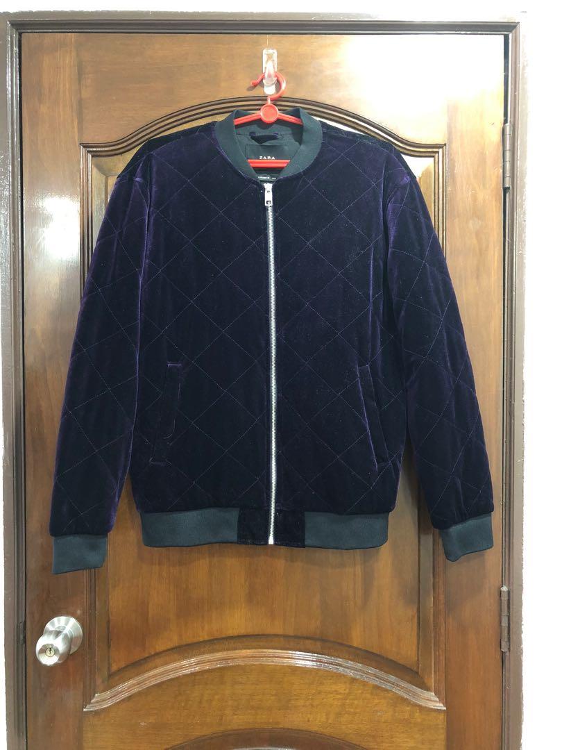 purple zara jacket