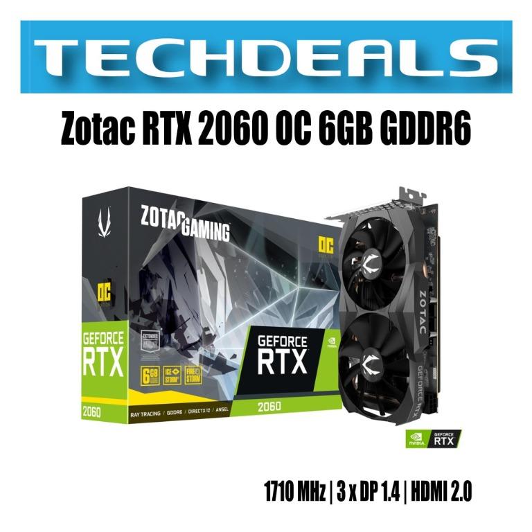 Zotac gaming geforce cheap rtx 2060 6gb gddr6