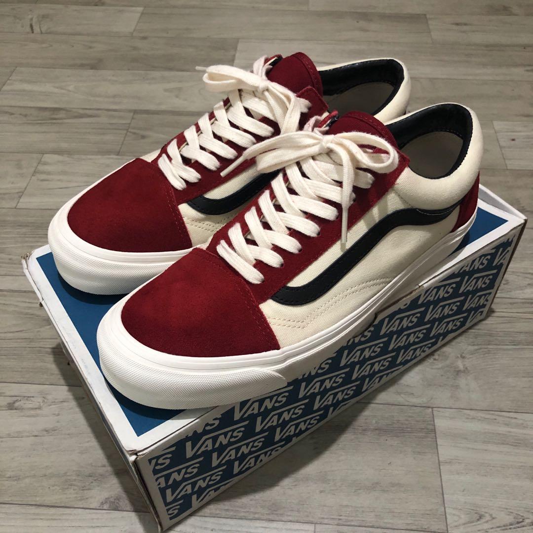 Vans old skool deals red dahlia