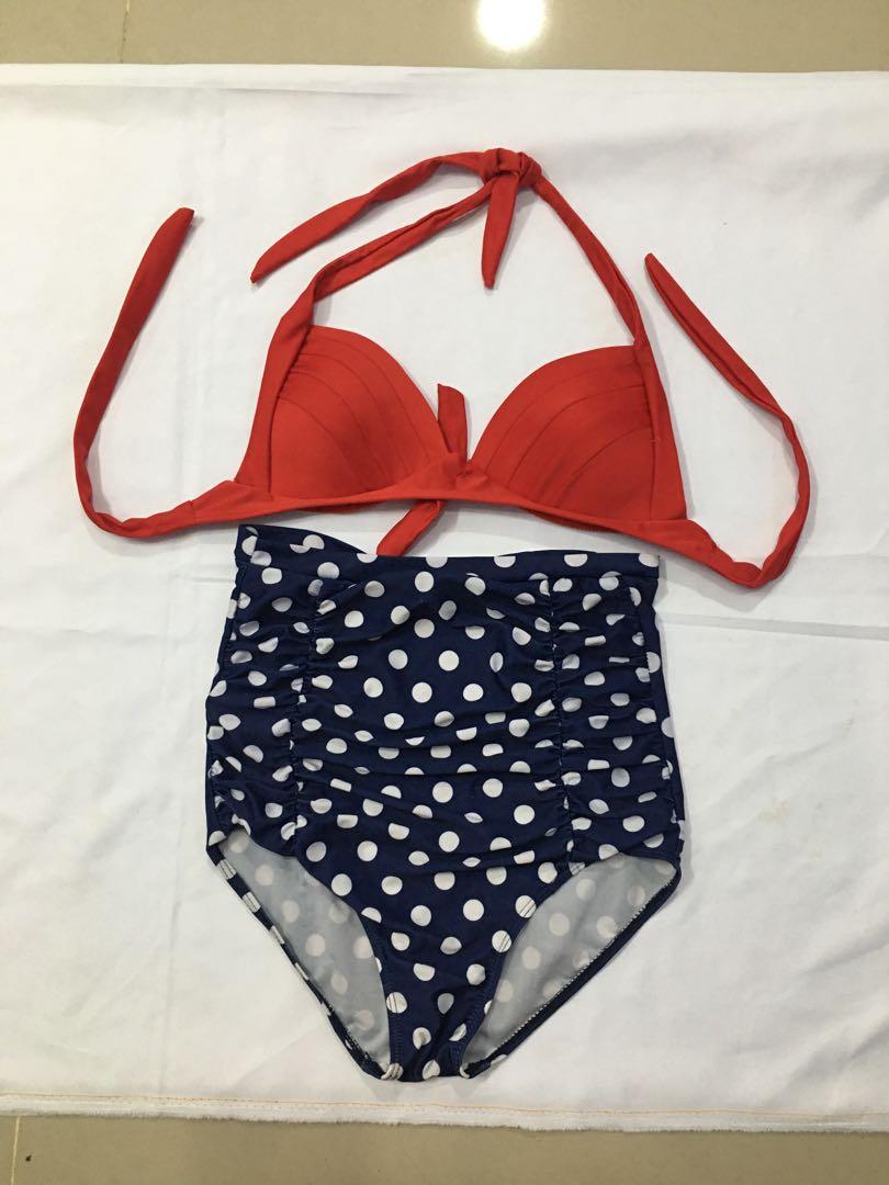 swimwear bikini high waisted