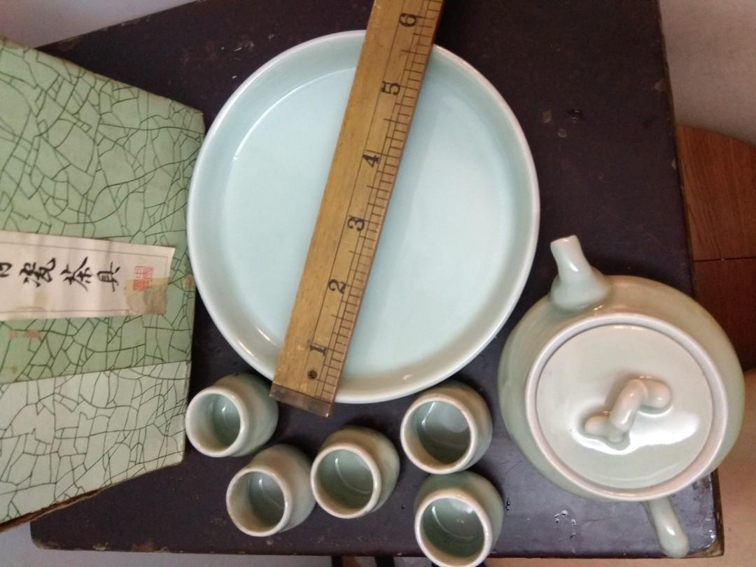 80年代中國宜興青瓷茶具套裝, 興趣及遊戲, 收藏品及紀念品, 古董收藏