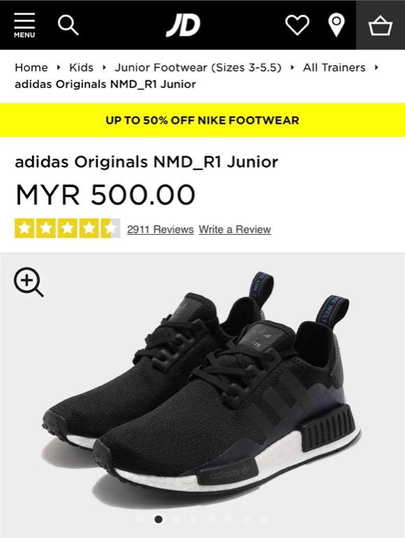 Adidas NMD R1 Junior Black Men s Fashion Bottoms Joggers on