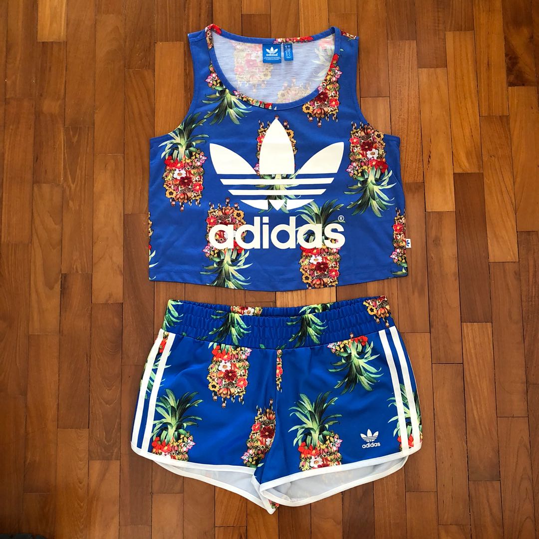 ADIDAS PINEAPPLE SET, Women's Fashion 