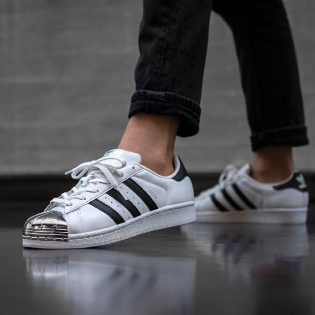 adidas with silver toe
