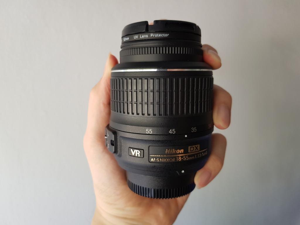 Af S Dx Nikkor 18 55mm F 3 5 5 6g Vr Photography Lenses On Carousell