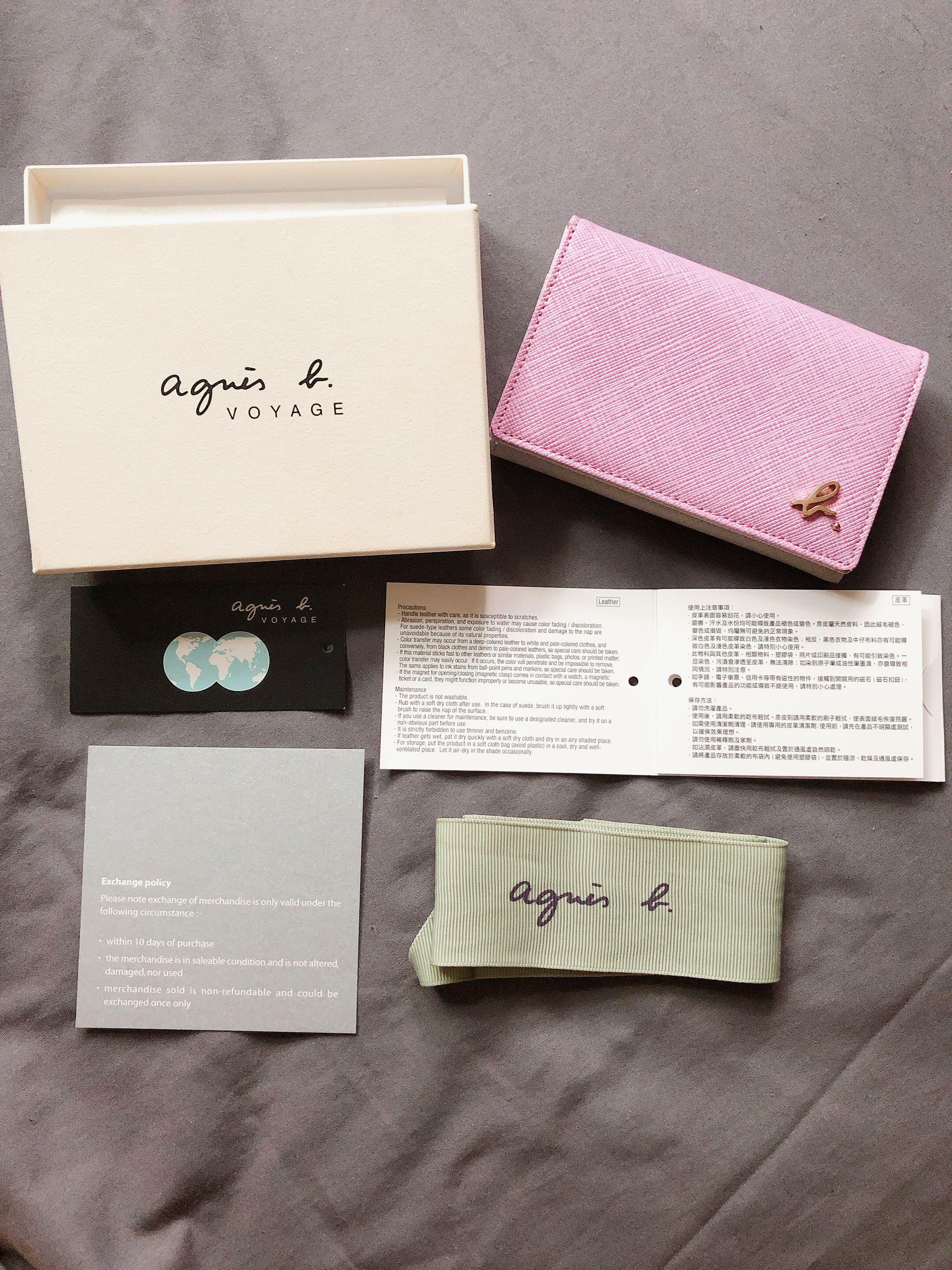Agnès B Voyage Leather Card Holder Wallet, Women