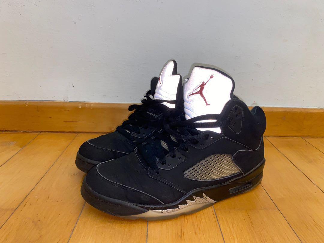 jordan 5 metallic black