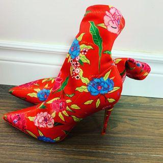 Aldo floral booties