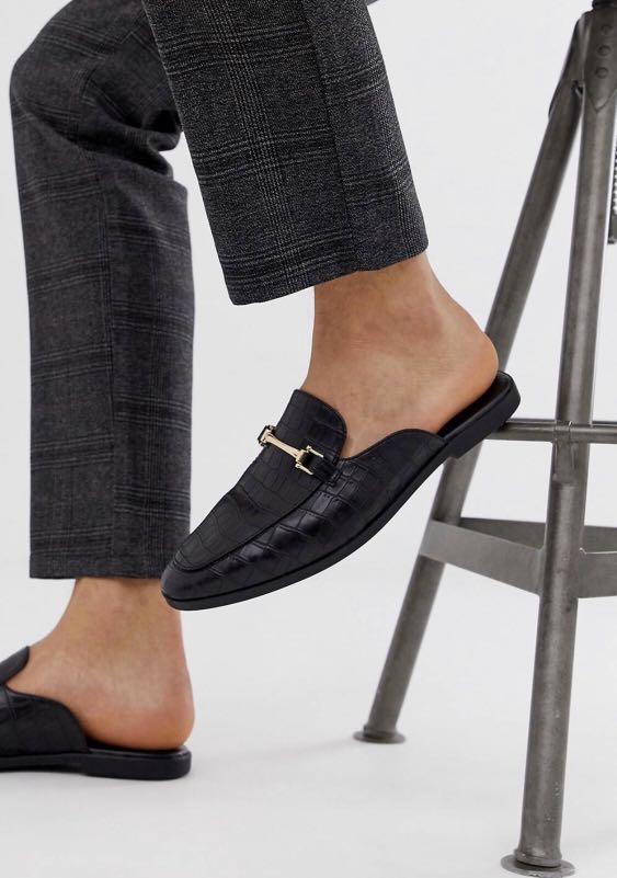 backless mule loafers